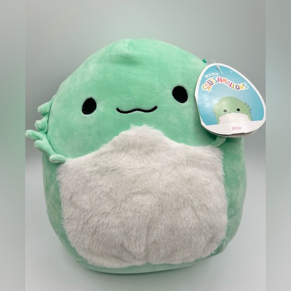 Squishmallow ABE the Bearded Dragon Plush Teal White 11” - Picture 1 of 6